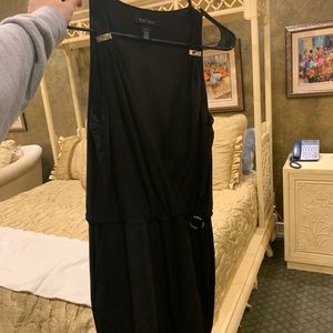 Black dress with gold details